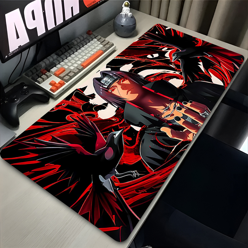 Keyboard Gaming Black - Mouse Pad Gamer Larger XXL Uchiha