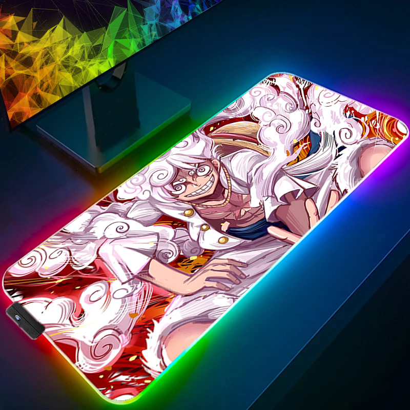 Gaming Keyboard No Rgb - LED Mouse Pad One Piece Luffy