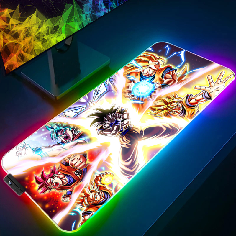 Gaming Keyboard No Rgb - LED Mouse pad Dragon Ball Computer