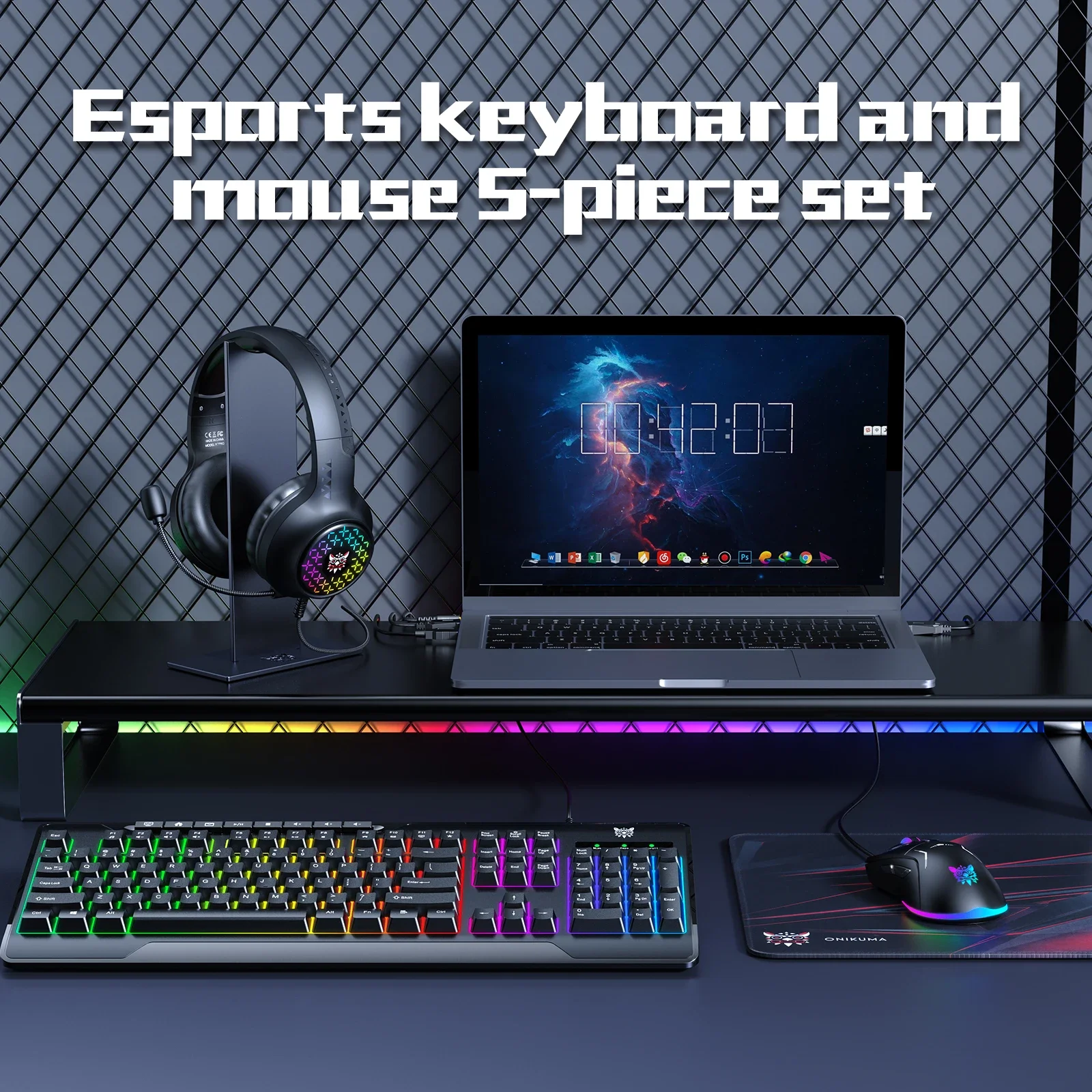 Gaming Keyboard Mouse And Headset Combo - Computer Mouse and Gaming Keyboards Headset