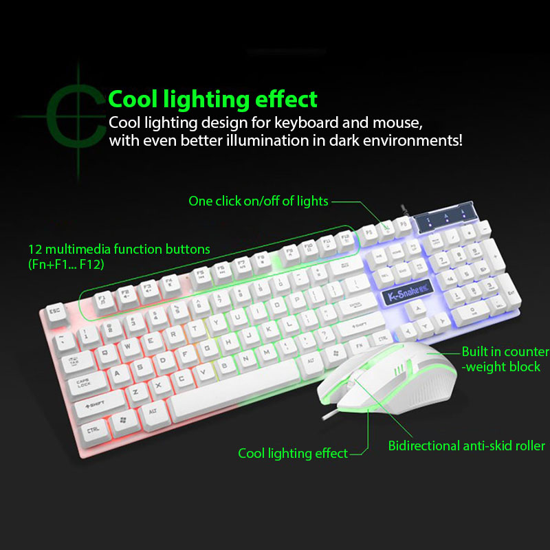KM320 Keyboard And Mouse Set W - Gaming Keyboard Bundle avis et prix
