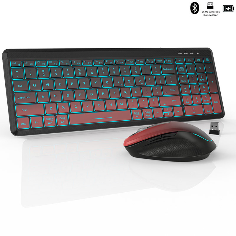 RGB Backlit Silent Wireless Ke - Gaming Keyboard Bundle avis et prix