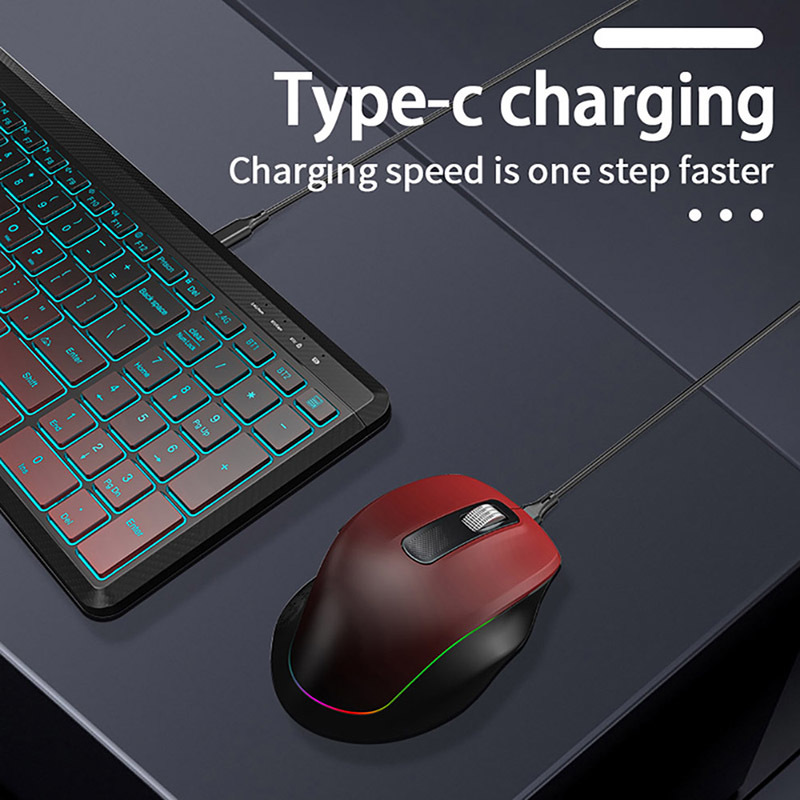 RGB Backlit Silent Wireless Ke - Gaming Keyboard Bundle avis et prix