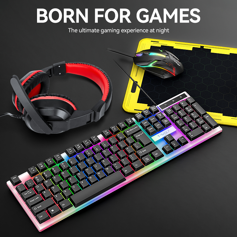 PC Mouse Keyboard Headset Mous - Gaming Keyboard Mouse And Headset Combo avis et prix