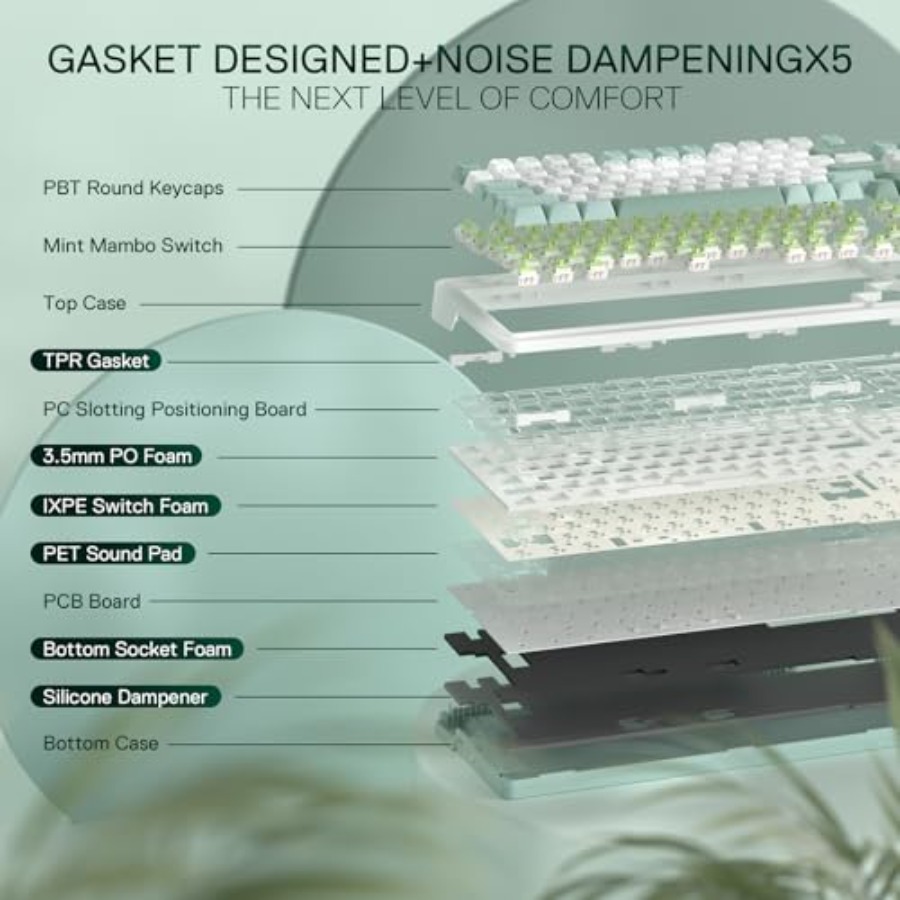 Gaming keyboard with wireless  - Gaming Keyboard No Noise avis et prix