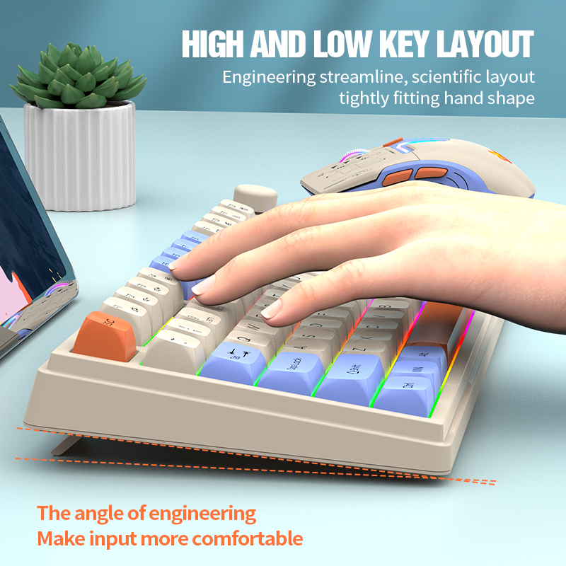 New Dual-Mode 80 Keys Wireless - Gaming Keyboard Mouse Set avis et prix