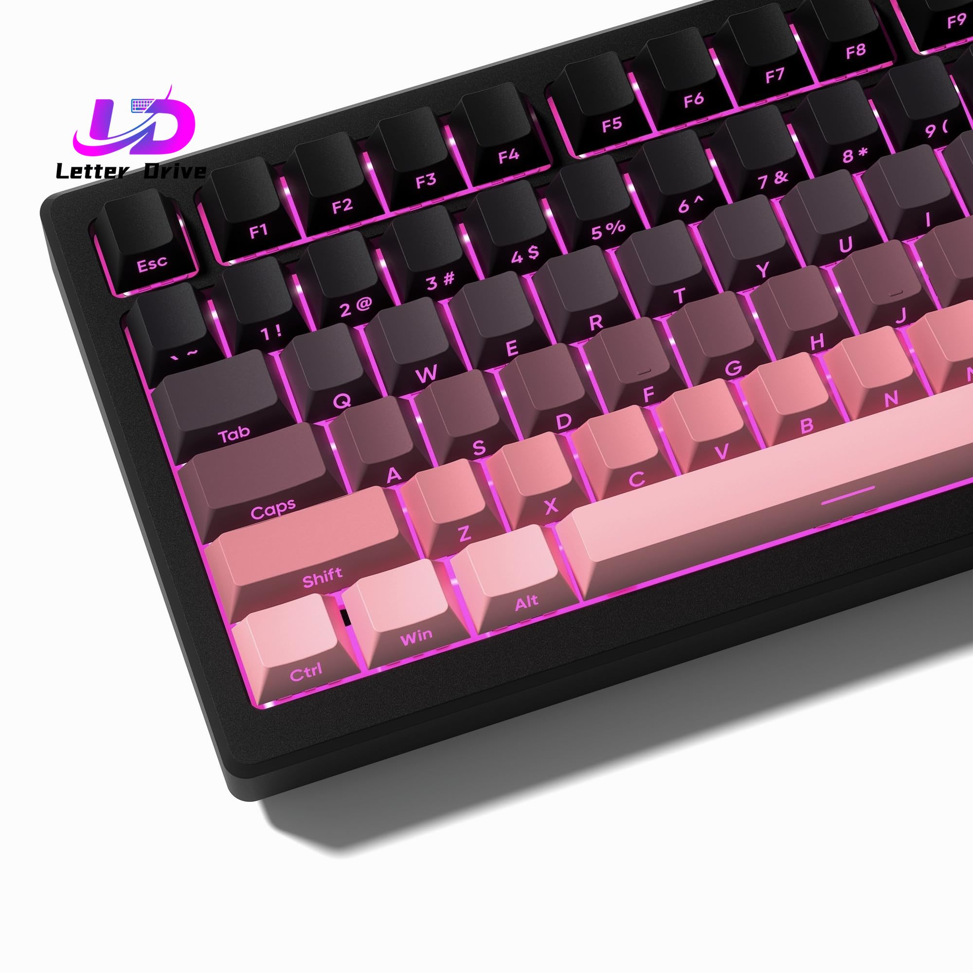 136 Key Black and Pink Print B - Keyboard Gaming Black avis et prix