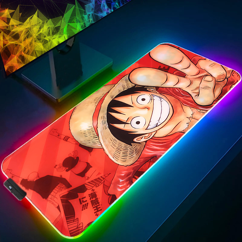 LED Mouse Pad One Piece Luffy  - Gaming Keyboard No Rgb avis et prix
