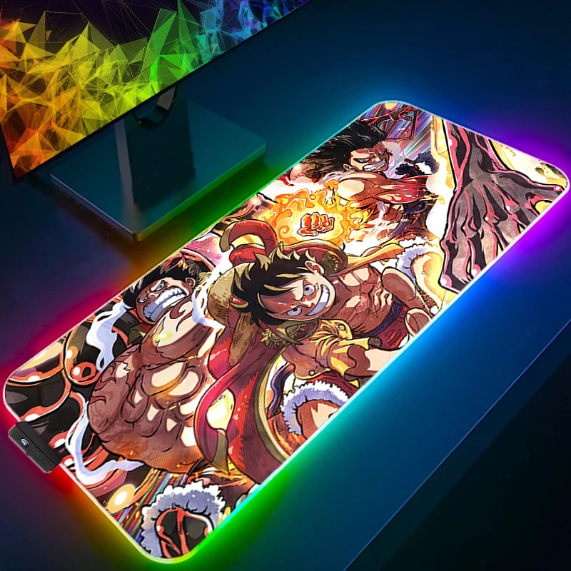 LED Mouse Pad One Piece Luffy  - Gaming Keyboard No Rgb avis et prix