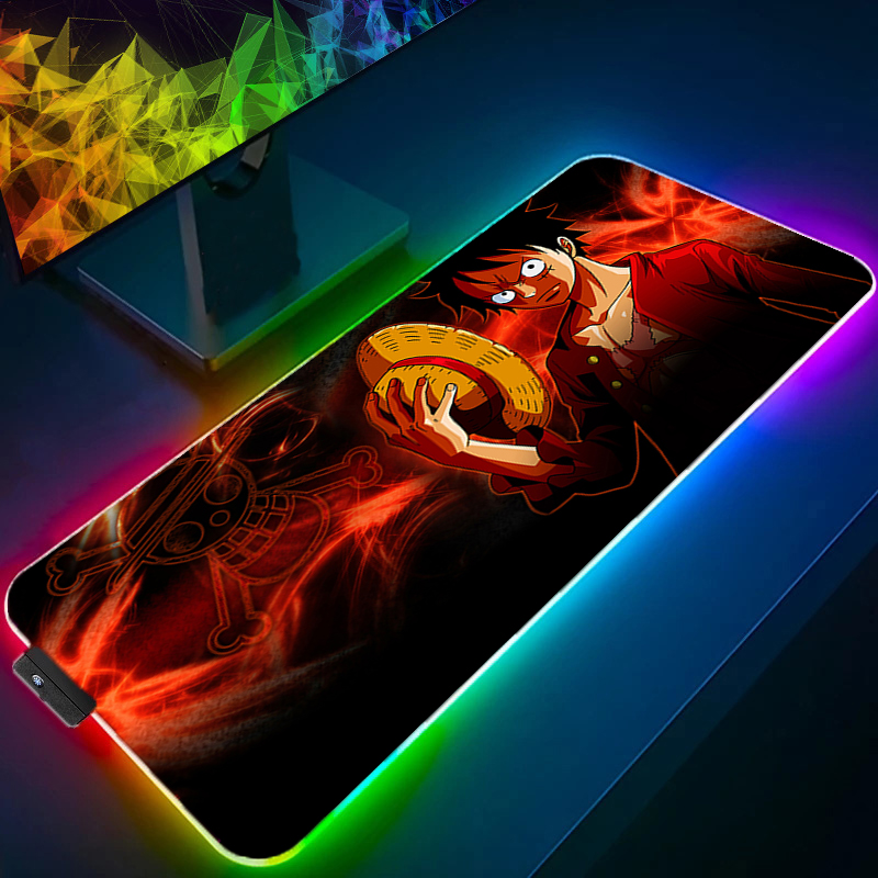 LED Mouse Pad One Piece Luffy  - Gaming Keyboard No Rgb avis et prix