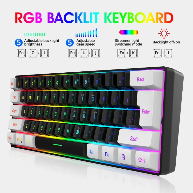 Keyboard and mouse 60% compute - Gaming Keyboard Bundle avis et prix
