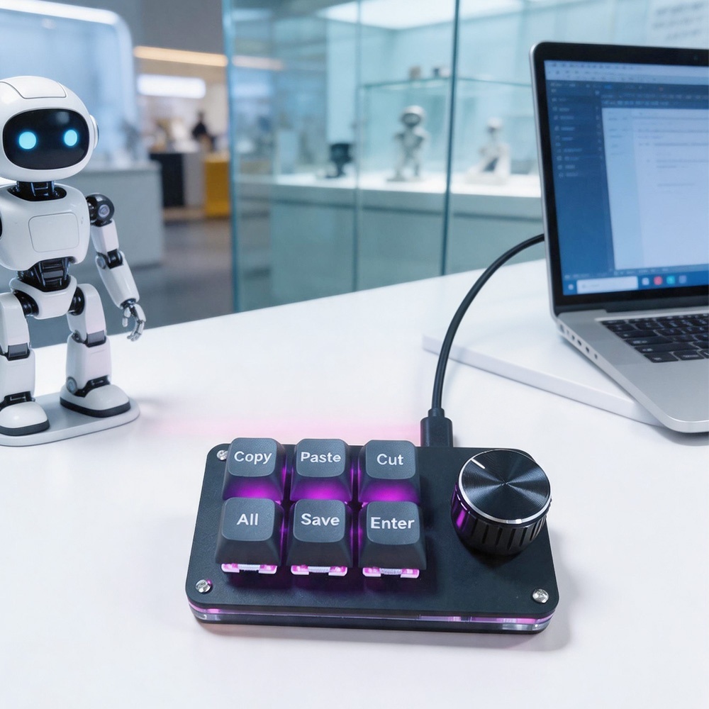 6-key customizable keyboard, a - Gaming Keyboard Half avis et prix