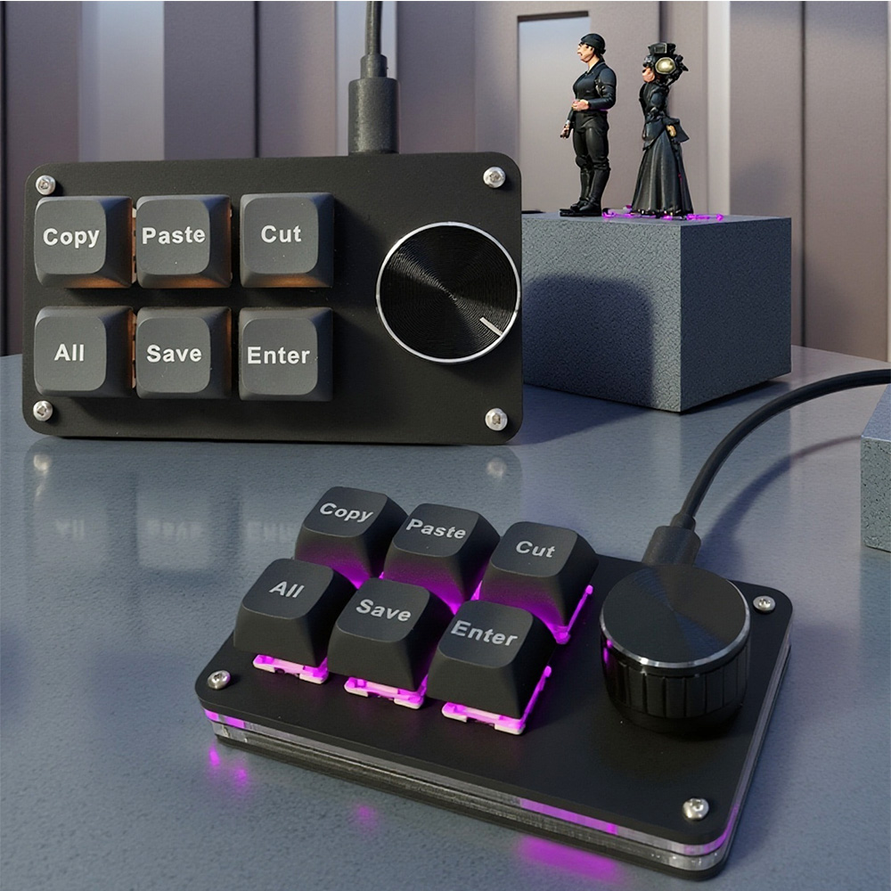 6-key customizable keyboard, a - Gaming Keyboard Half avis et prix