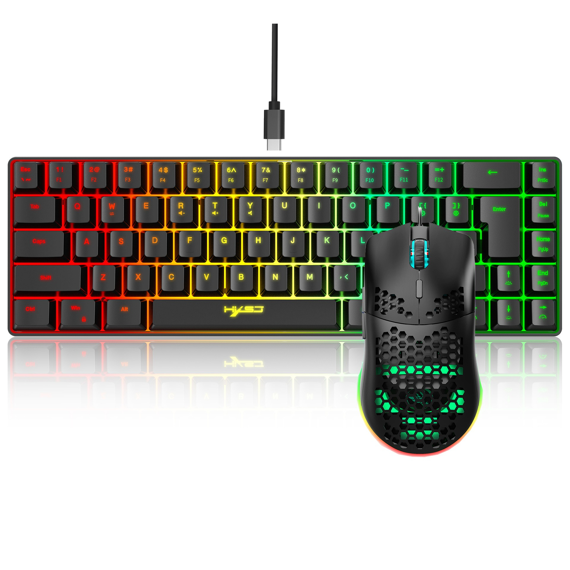 Keyboard and mouse 68key wired - Gaming Keyboard Mouse Set avis et prix