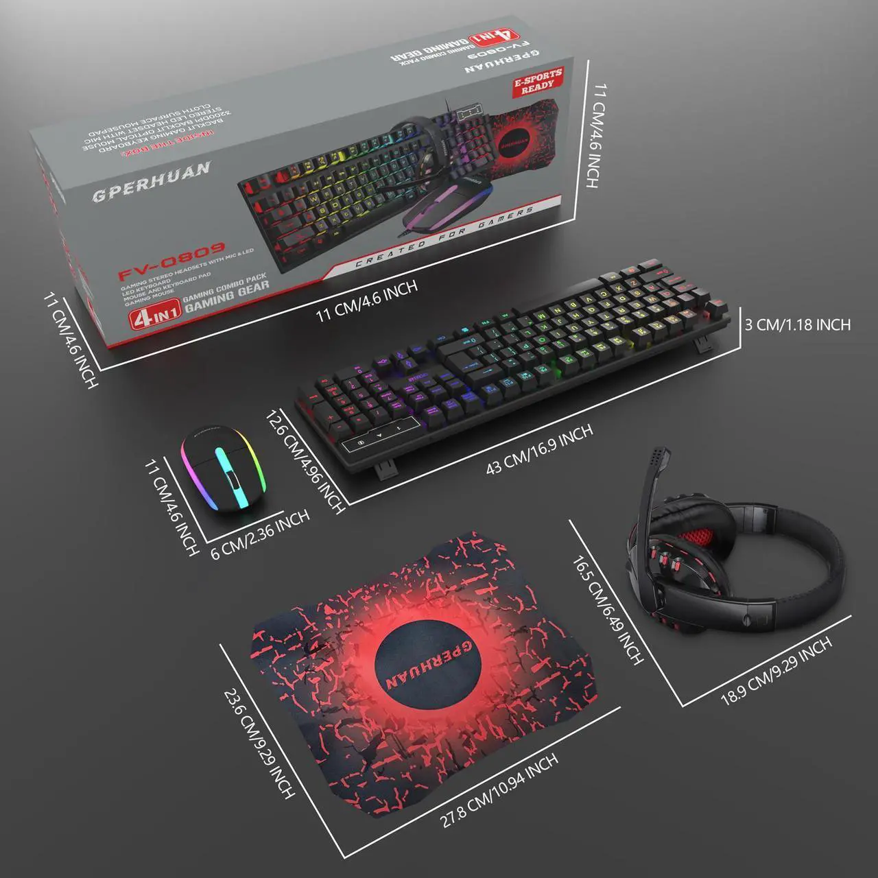 Wired Gaming Keyboard and Mous - Gaming Keyboard Mouse And Headset Combo avis et prix