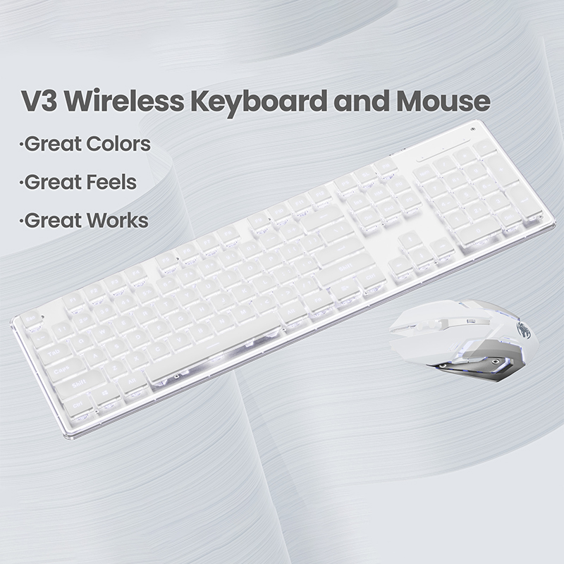 EWEADN V3 wireless Silent Offi - Gaming Keyboard Bundle avis et prix