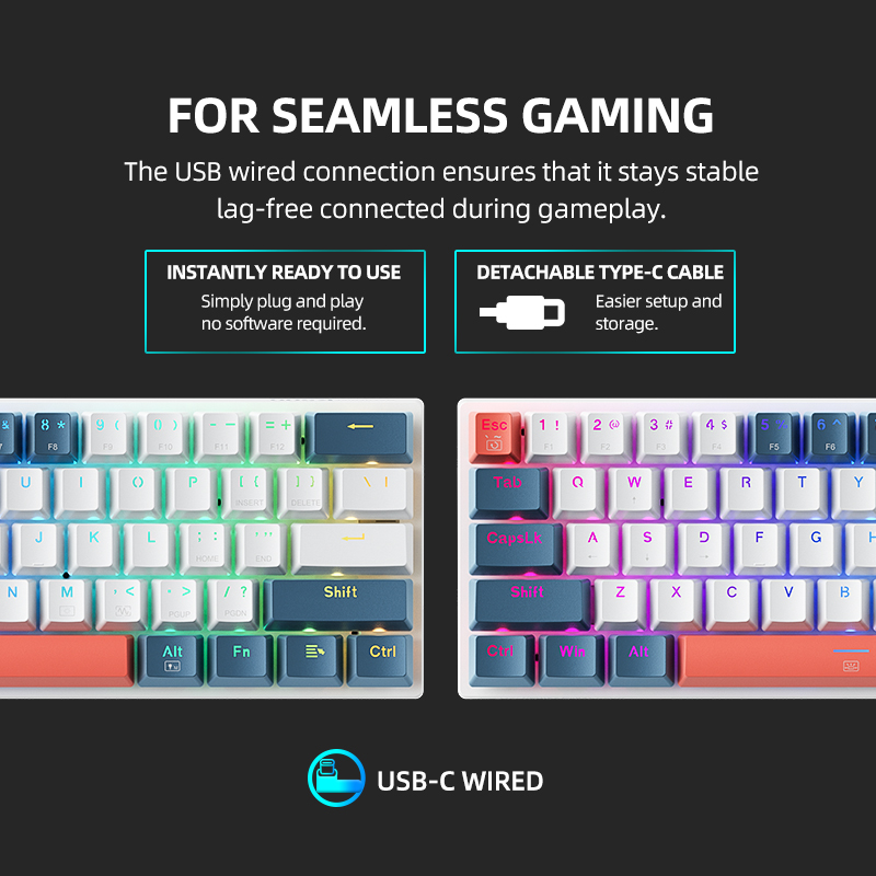 K500-B61 Machenike Mini Mechan - Gaming Keyboard Bundle avis et prix