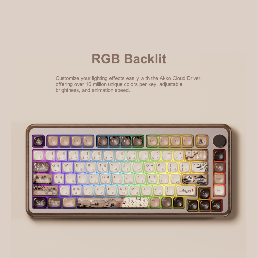 Akko MU02 75% Mountain Seclusi - Gaming Keyboard Half avis et prix