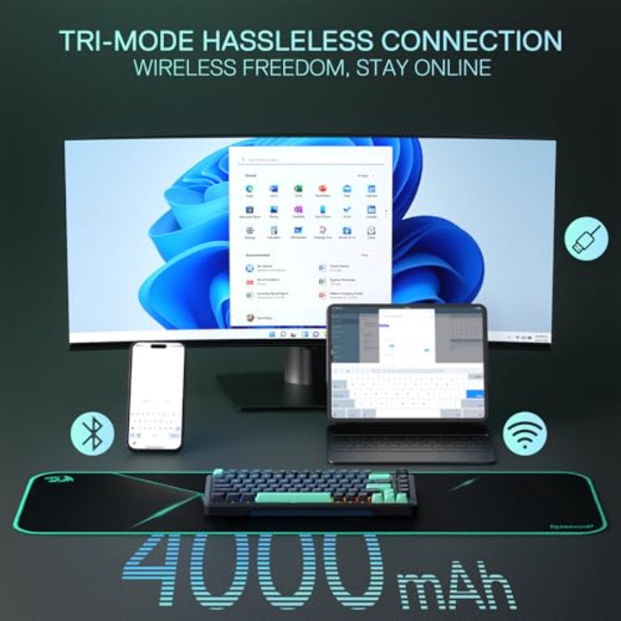 Gaming keyboard with gasket mo - Gaming Keyboard No Noise avis et prix