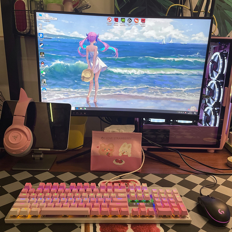104 Keys Rainbow Gradient OEM  - Gaming Keyboard No Rgb avis et prix