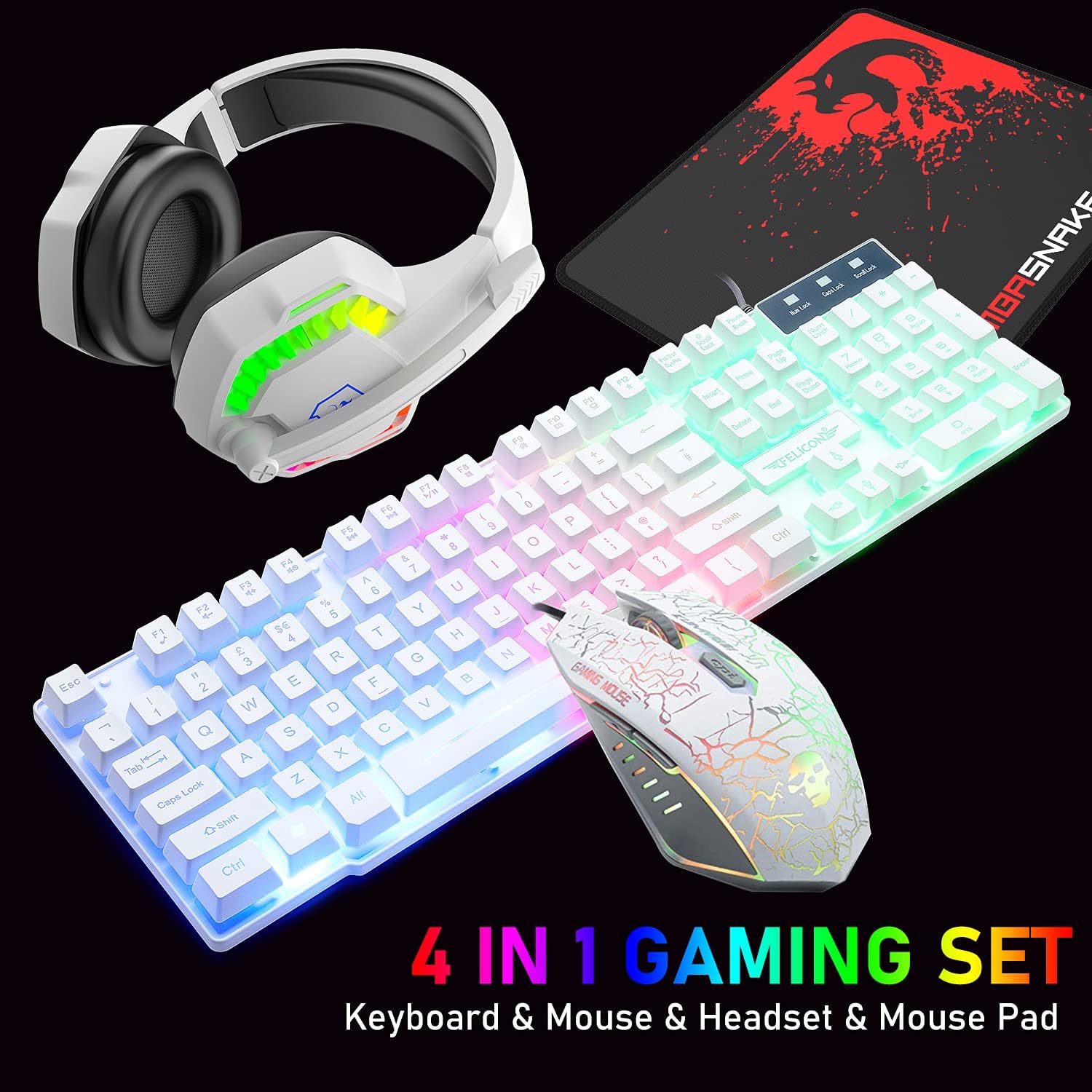 MAMBASNAKE T11 UK 100% Gaming  - Gaming Keyboard Mouse Set avis et prix