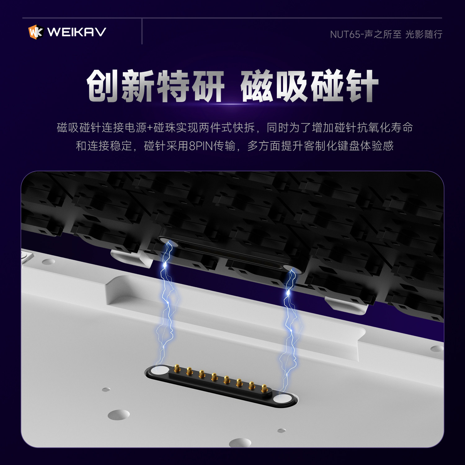 New Weikav Nut65 Aluminum Mech - Gaming Keyboard Wireless avis et prix