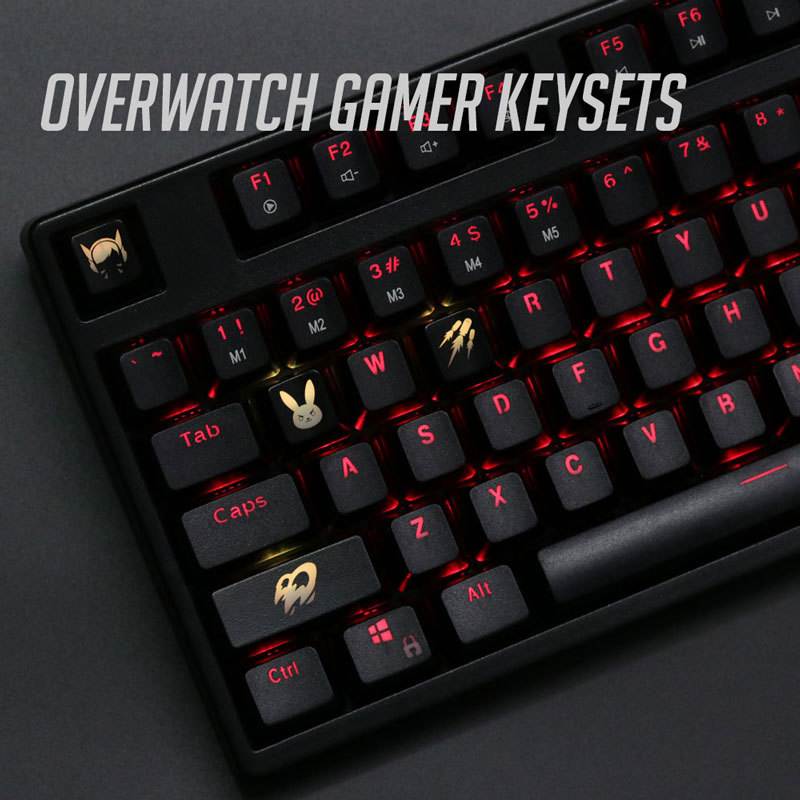 4 pcs/set keysets backlight OW - Keyboard Gaming Black avis et prix