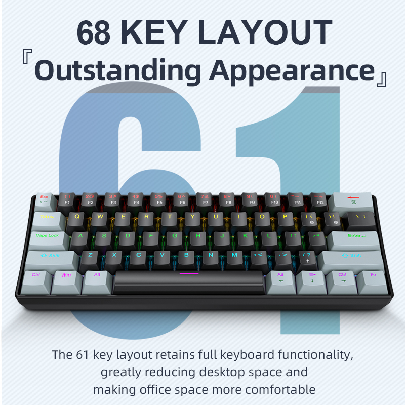 APAYADO K61 Mini Mechanical Ke - Gaming Keyboard Bundle avis et prix