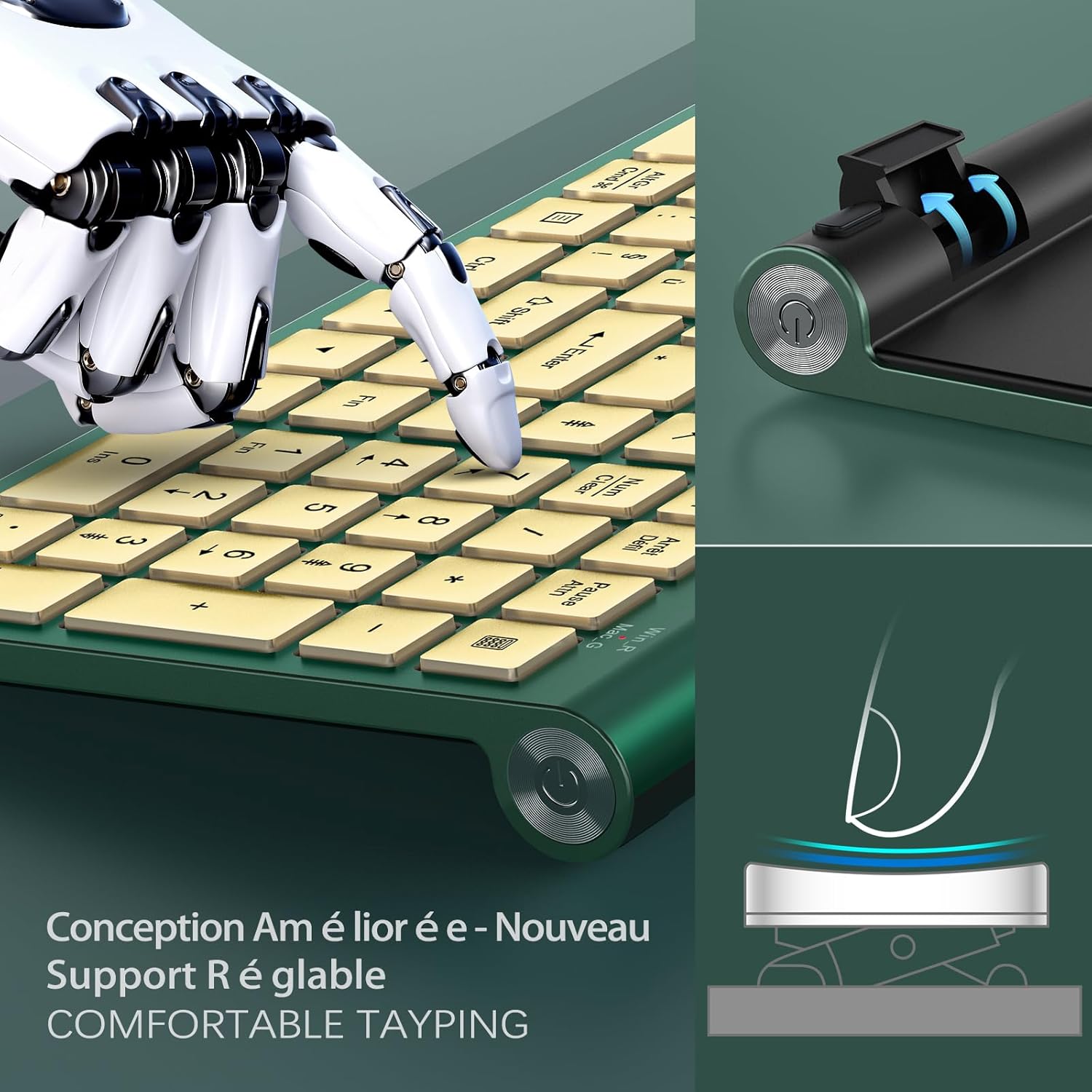 Ergonomic wireless keyboard an - Gaming Keyboard And Mouse Wireless avis et prix