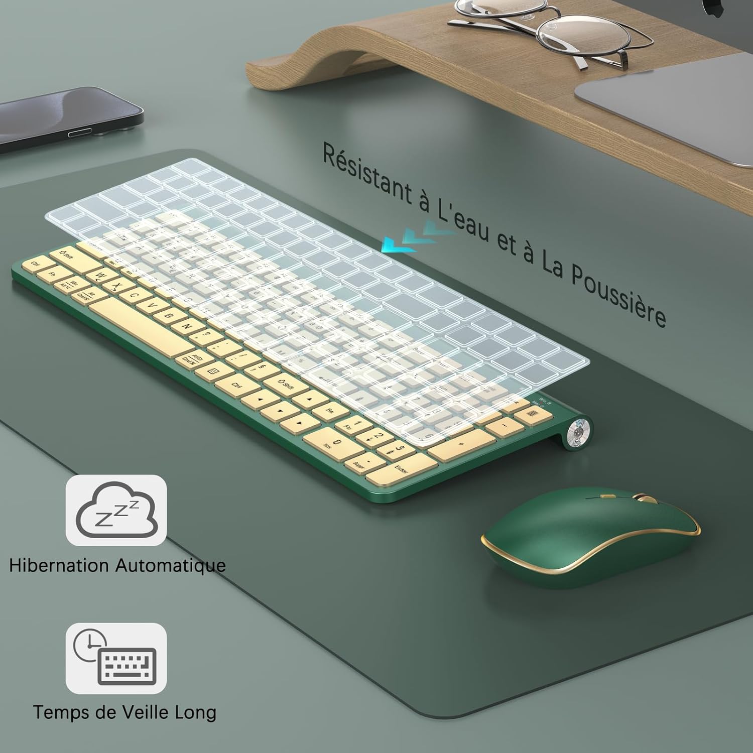 Ergonomic wireless keyboard an - Gaming Keyboard And Mouse Wireless avis et prix