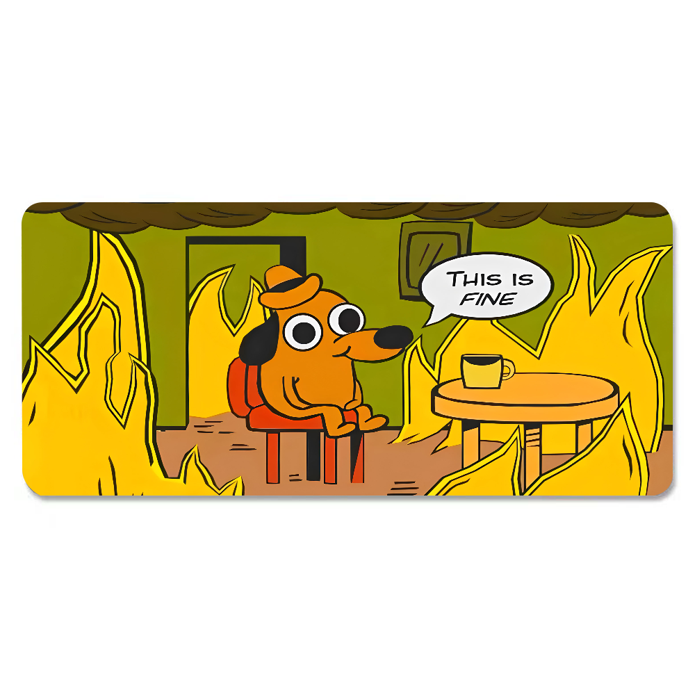 This Is Fine Dog Dachshund Mou - Gaming Keyboard And Mouse avis et prix