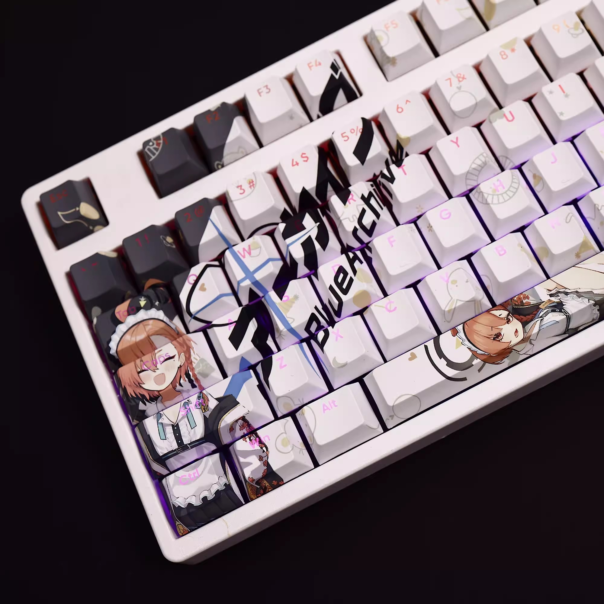 108 Keys/set Blue Archive Mika - Gaming Keyboard Blue avis et prix