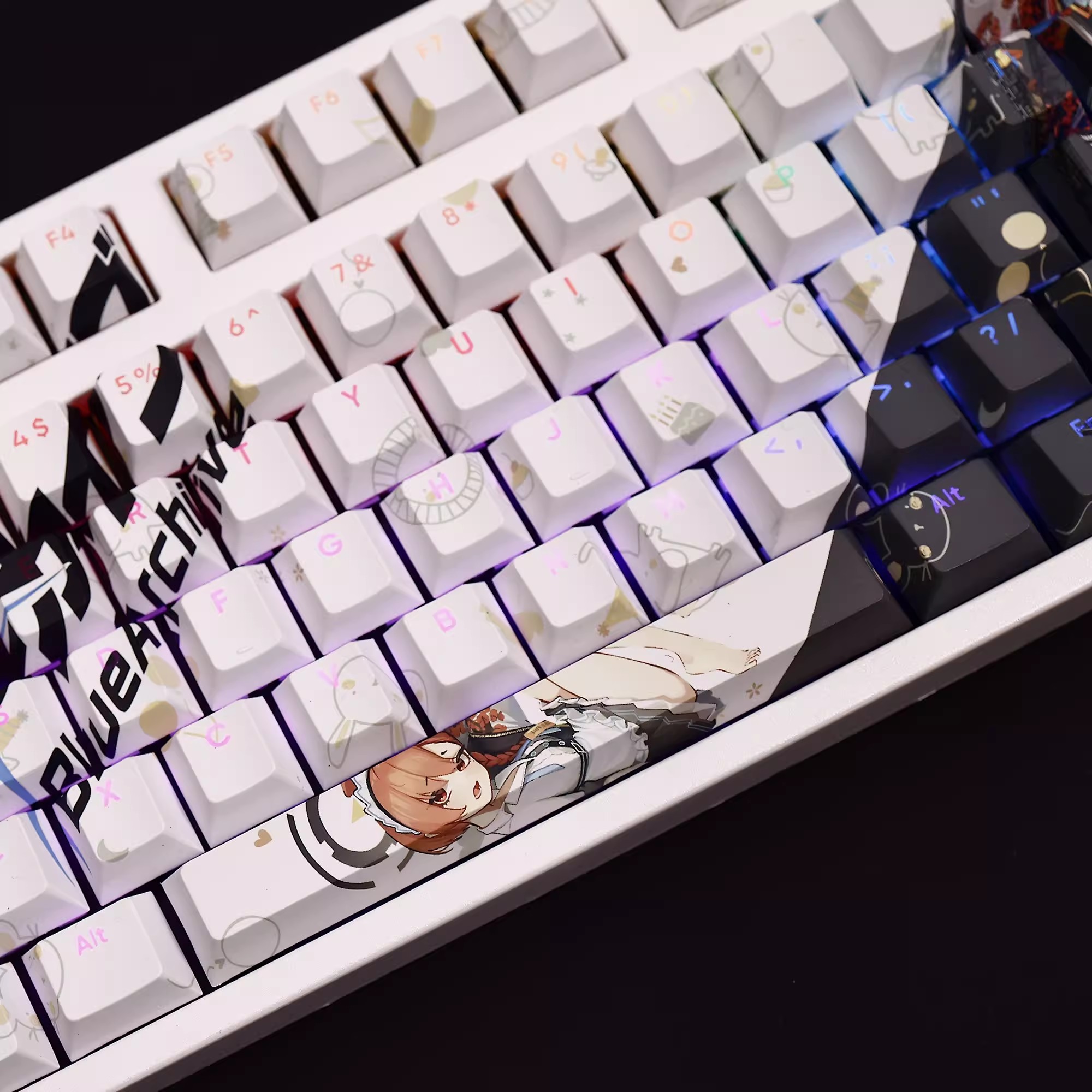 108 Keys/set Blue Archive Mika - Gaming Keyboard Blue avis et prix