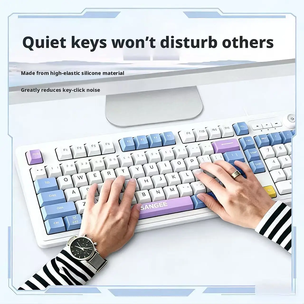 Low Noise Wired Gaming Keyboar - Gaming Keyboard No Noise avis et prix
