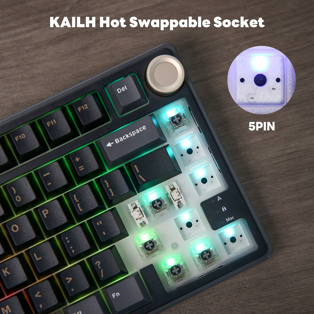 Royal Kludge RK R75 Wired Gami - Gaming Keyboard Bundle avis et prix