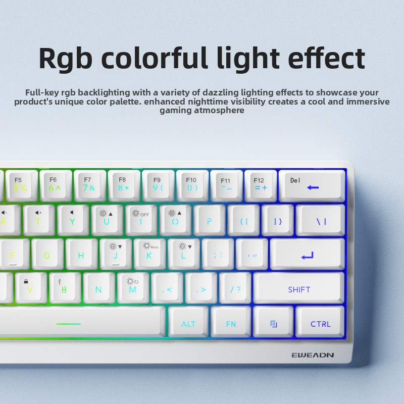 61 keys wireless Mini keyboard - Gaming Keyboard No Noise avis et prix