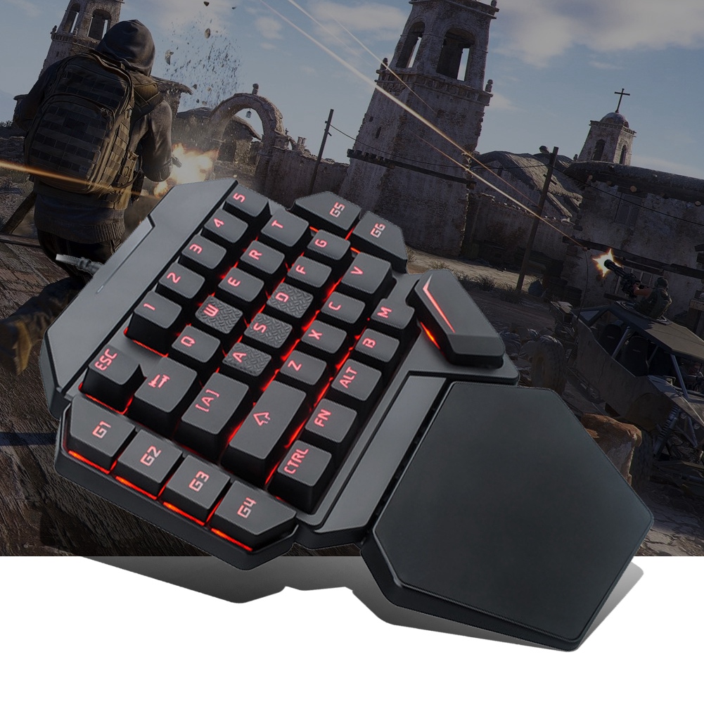 Blacklight Keyboard Onehanded  - Gaming Keyboard Half avis et prix