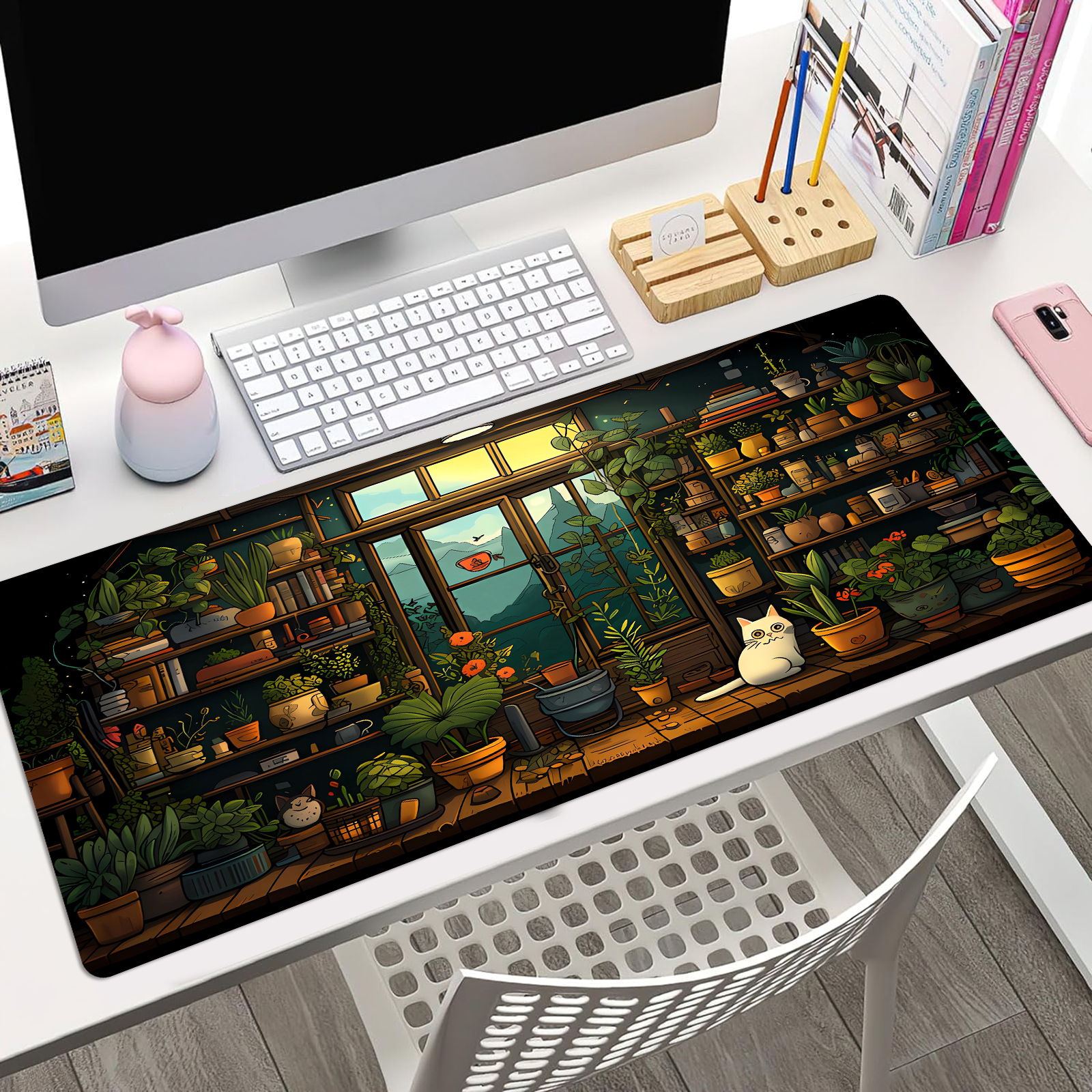 Cute Cat Mouse Pad Desk Pad Ka - Gaming Keyboard And Mouse avis et prix