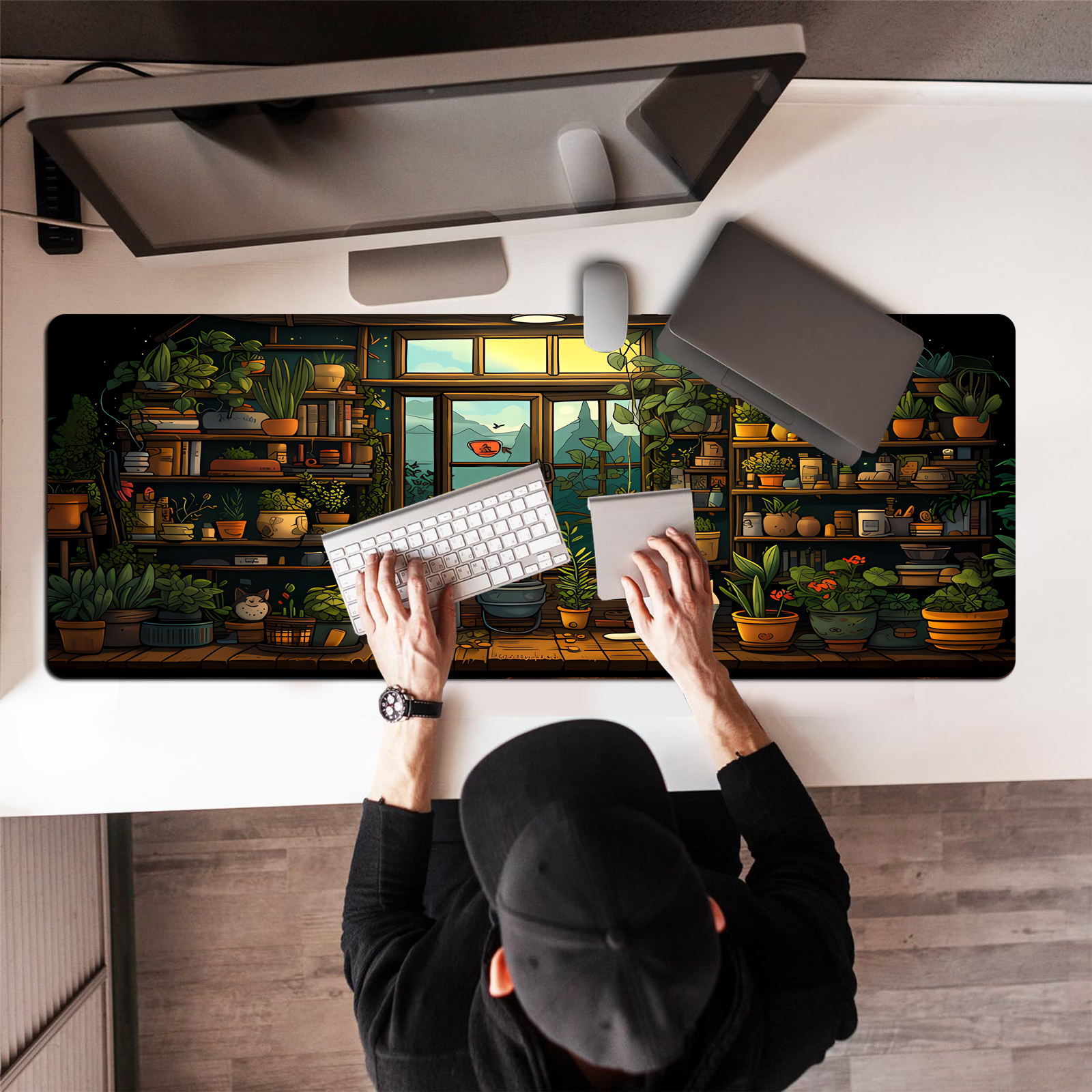 Cute Cat Mouse Pad Desk Pad Ka - Gaming Keyboard And Mouse avis et prix