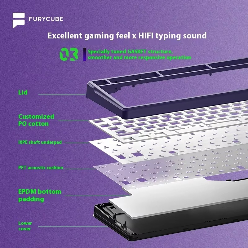 FURYCUBE K99pro Wireless Gamin - Gaming Keyboard Wireless avis et prix