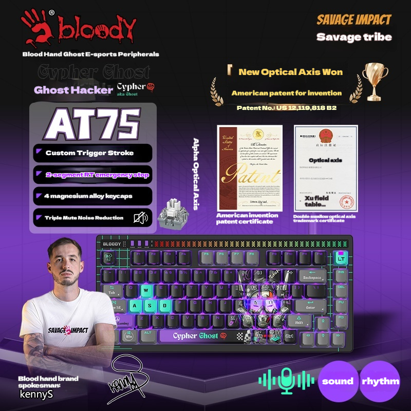 A4Tech Bloody Savage Impact AT - Gaming Keyboard No Noise avis et prix