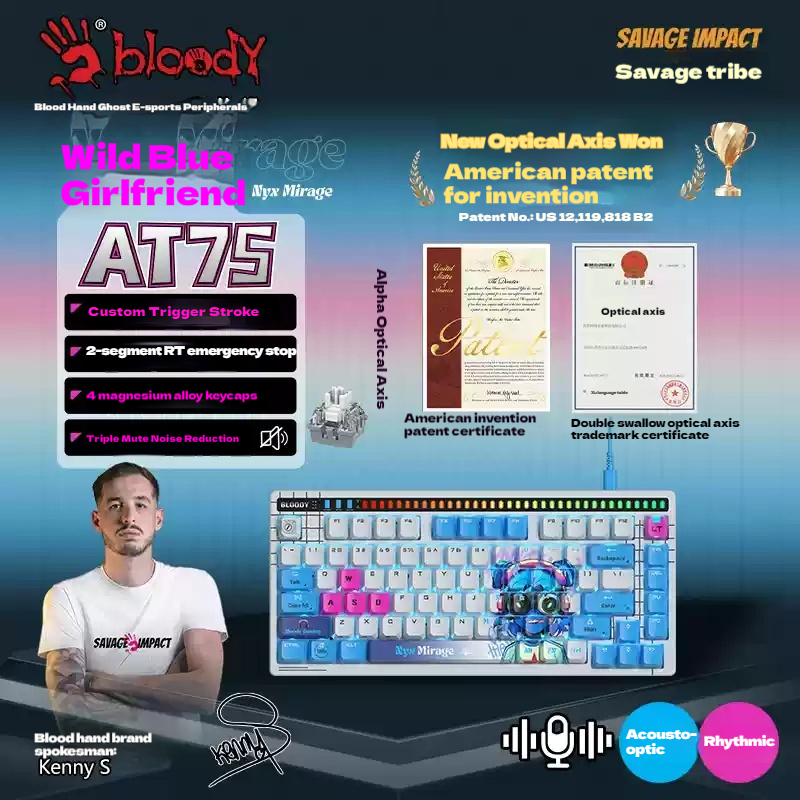 A4Tech Bloody Savage Impact AT - Gaming Keyboard No Noise avis et prix