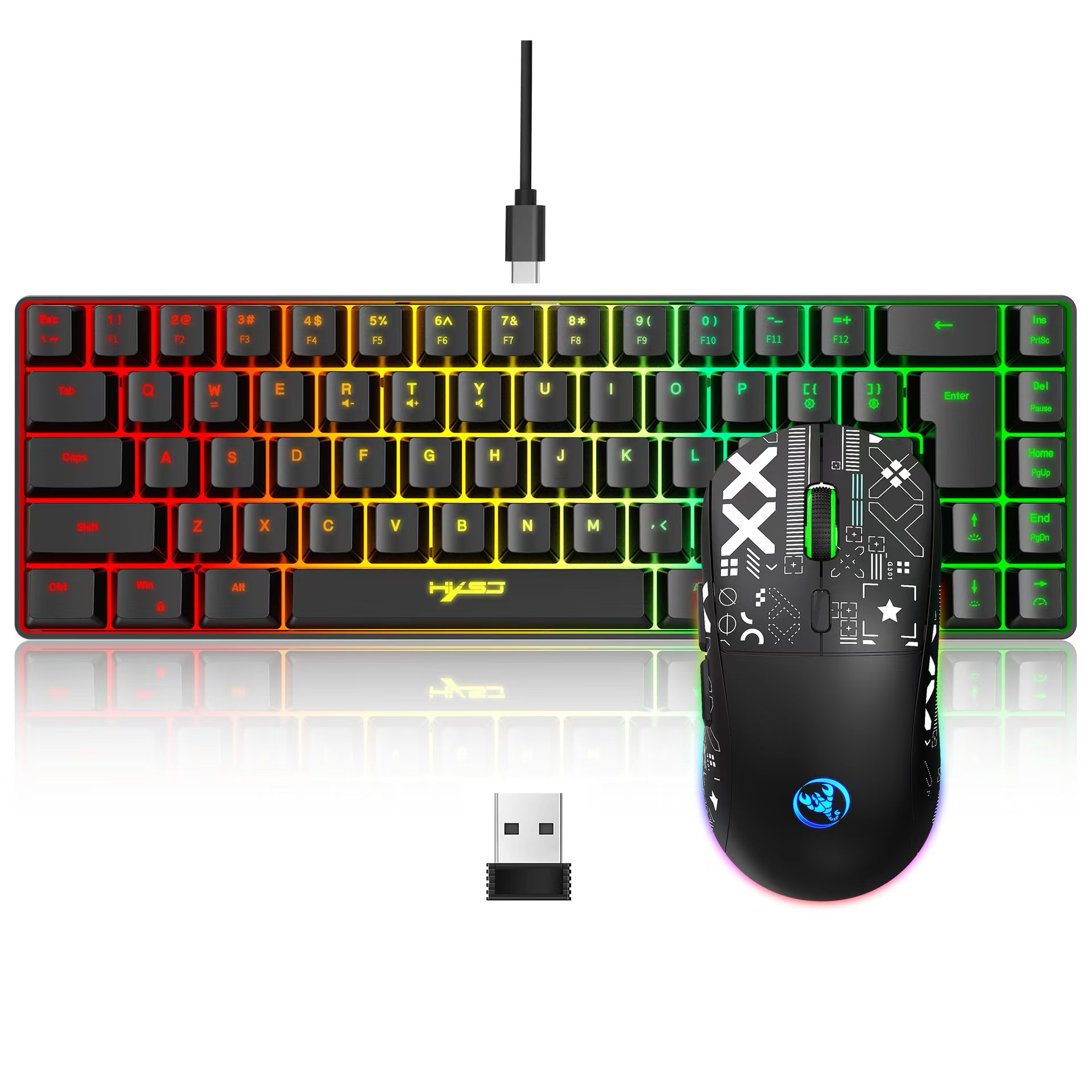 60% gaming Keyboard and mouse  - Gaming Keyboard Mouse And Headset Combo avis et prix