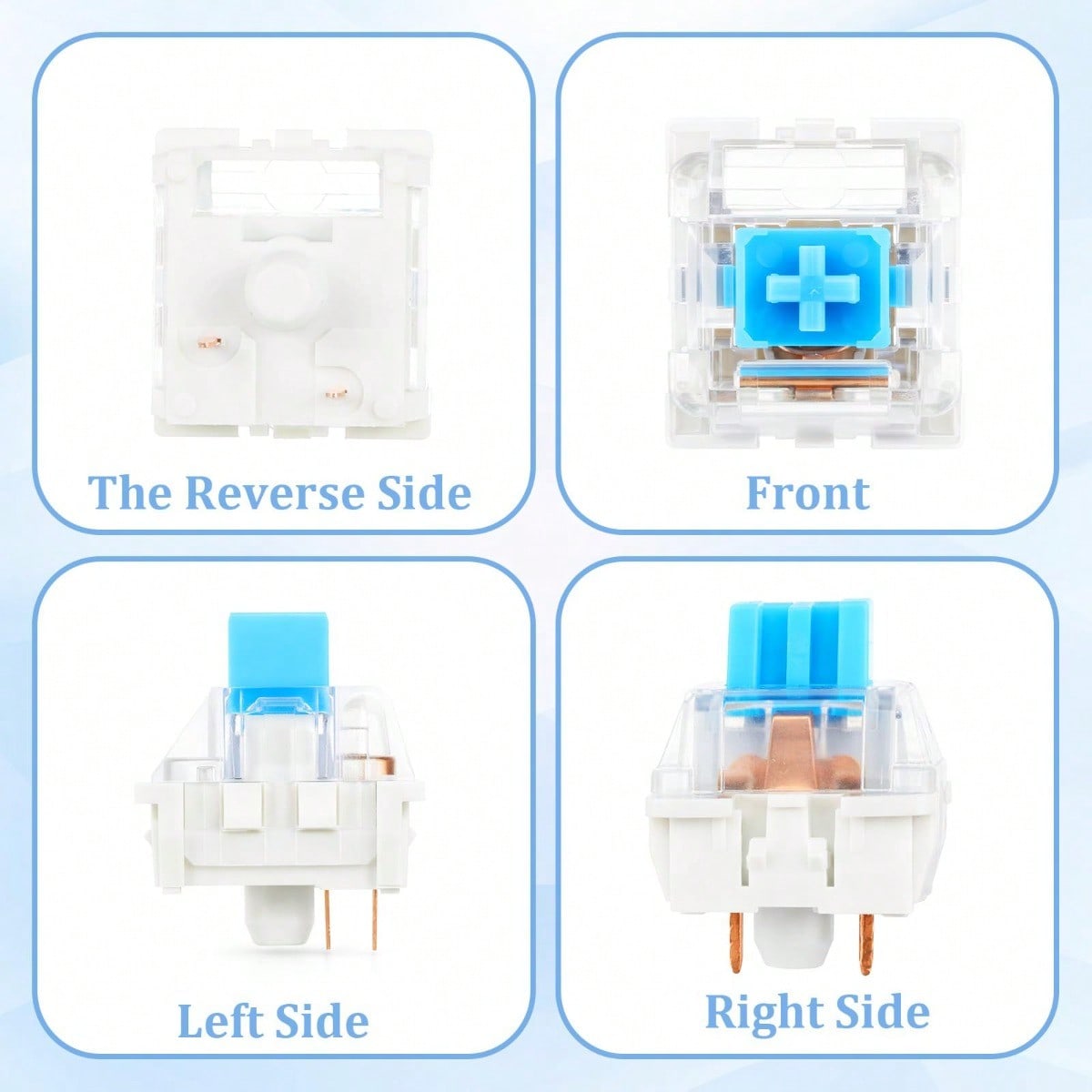 100 Practical Blue Switches, H - Gaming Keyboard Blue avis et prix