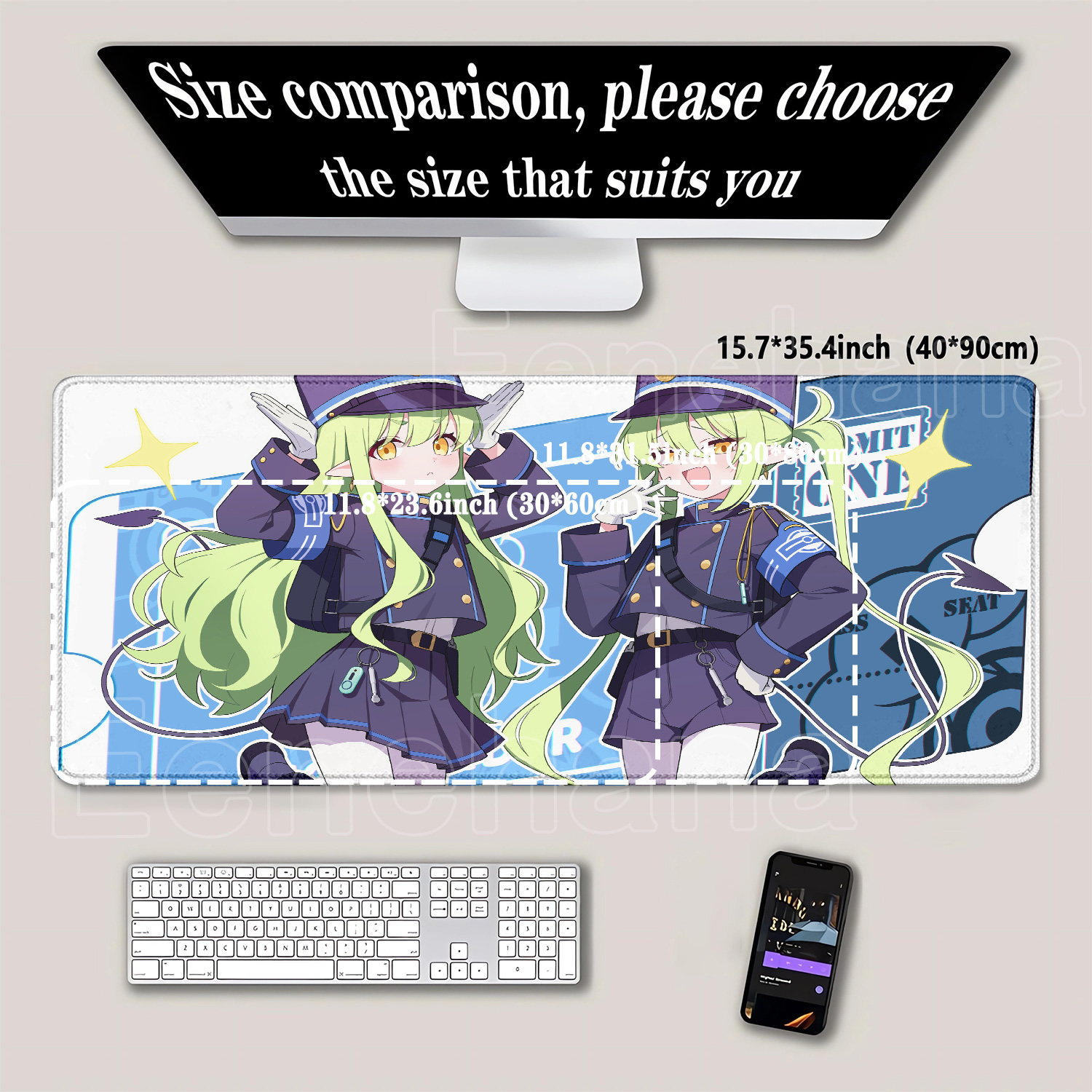 Gaming Mousepad Blue Archive H - Gaming Keyboard Blue avis et prix