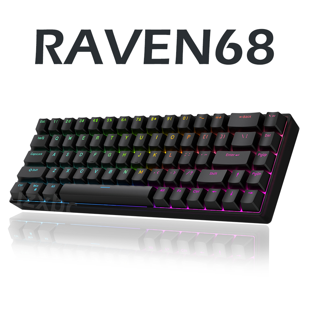 Raven68 Wired Mechanical Keybo - Gaming Keyboard Half avis et prix