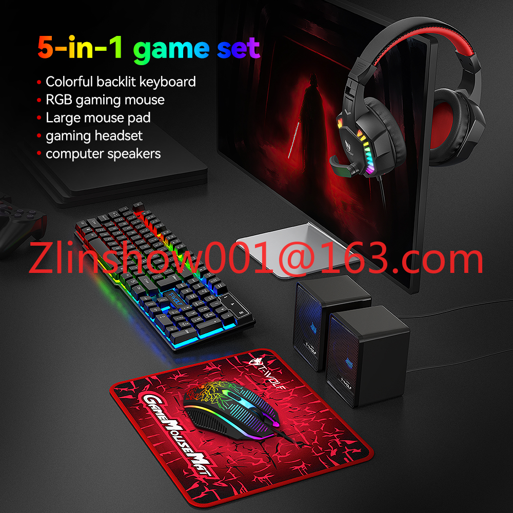 TF880 5IN1 Wired Gaming Keyboa - Gaming Keyboard Mouse And Headset Combo avis et prix