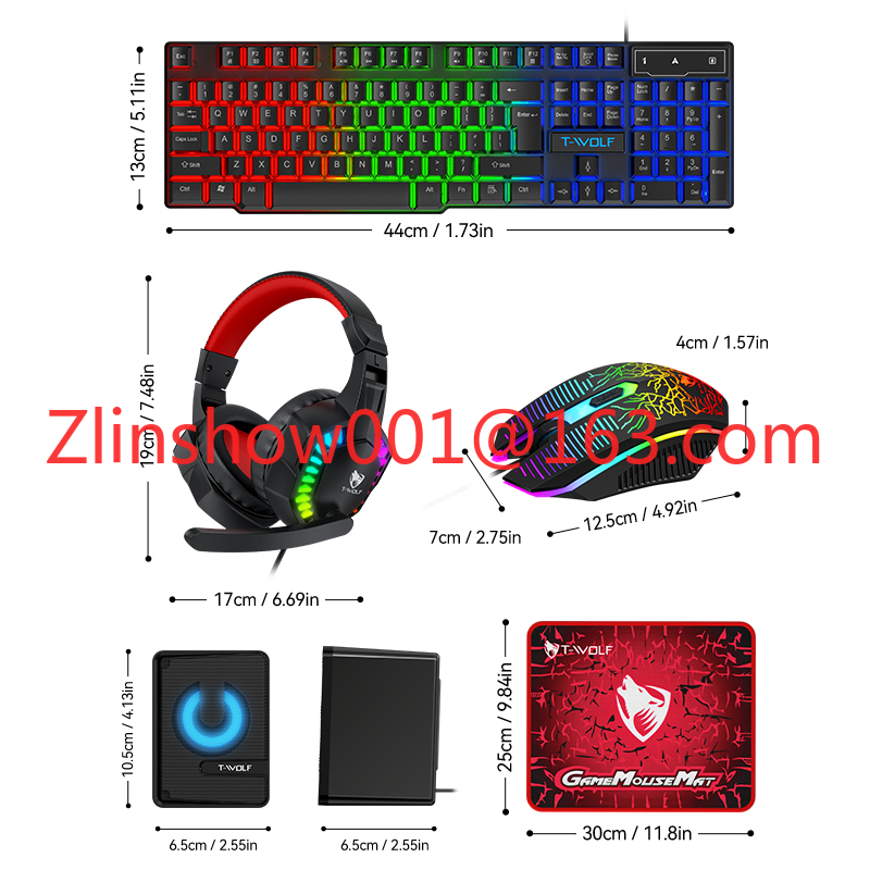 TF880 5IN1 Wired Gaming Keyboa - Gaming Keyboard Mouse And Headset Combo avis et prix