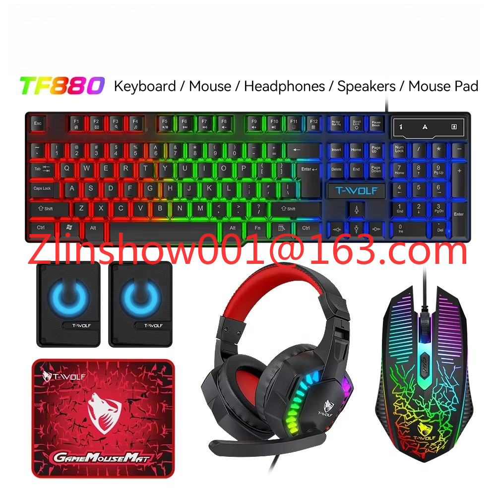 TF880 5IN1 Wired Gaming Keyboa - Gaming Keyboard Mouse And Headset Combo avis et prix