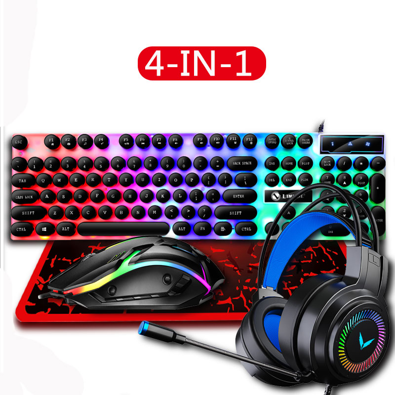 4 in 1 Gaming Keyboard and Mou - Gaming Keyboard Mouse And Headset Combo avis et prix